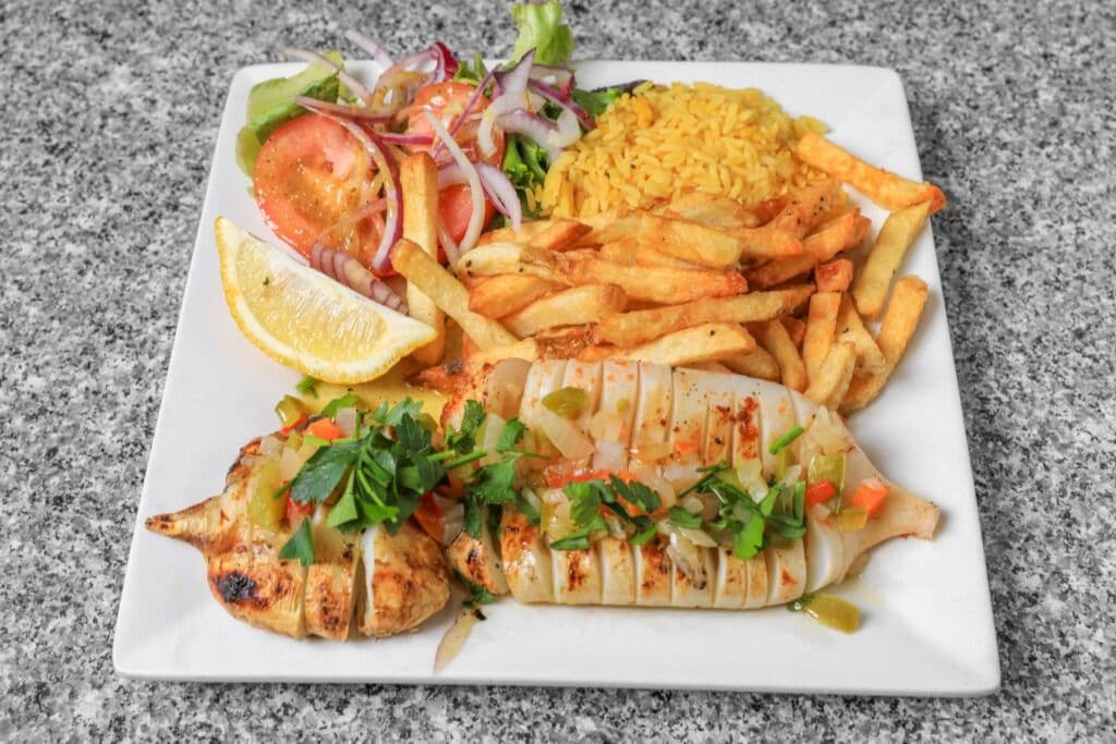 Calmars grillés / Grilled calamari