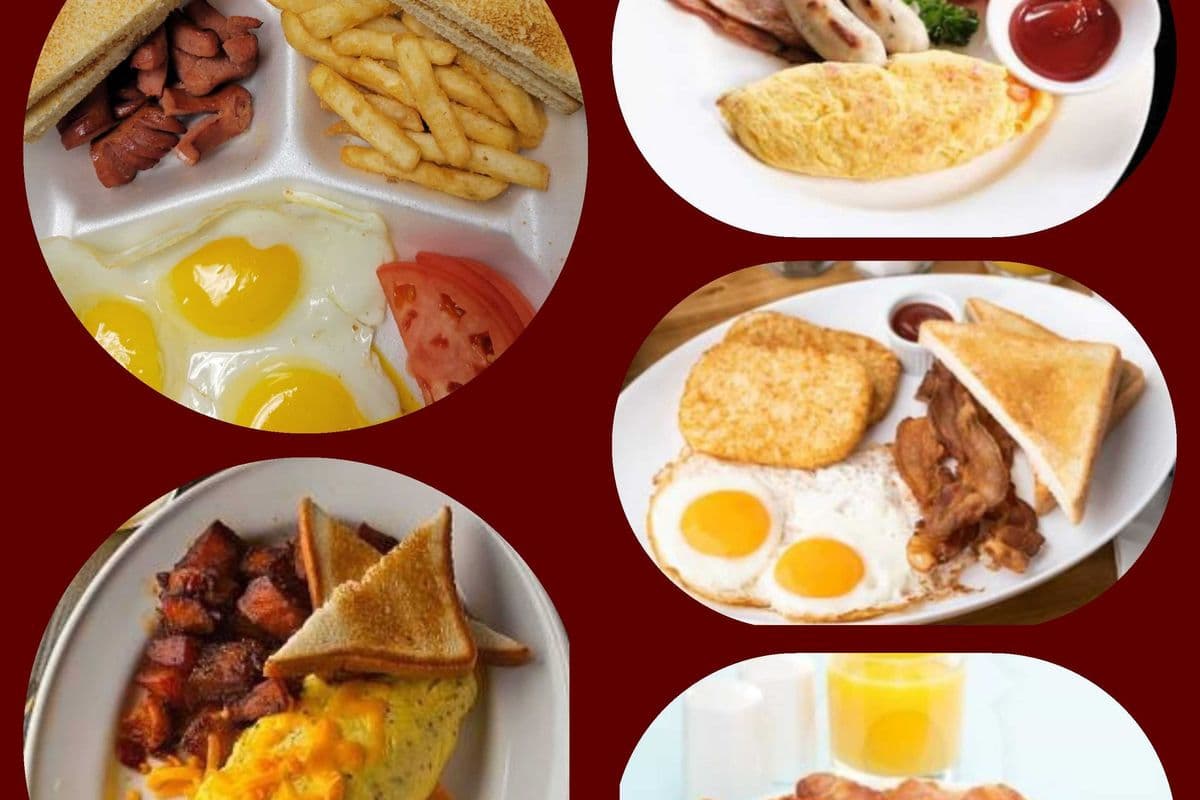 Eggs with Toast and Bacon.