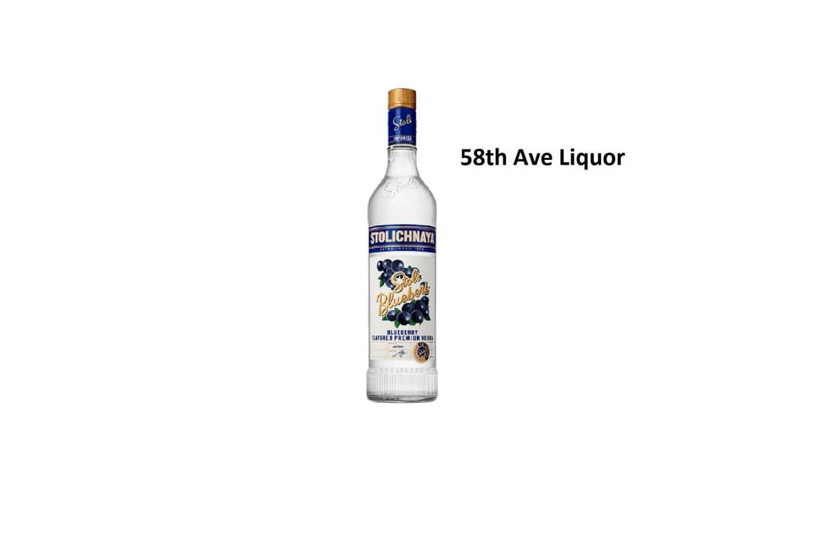 STOLICHNAYA BLUEBERRY VODKA 750ML (1 x 750 ML)