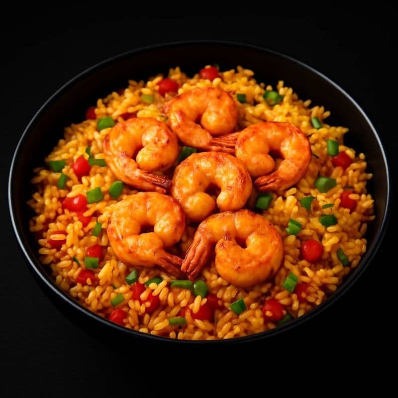 Shrimp Fried Rice / Riz Frit aux Crevettes