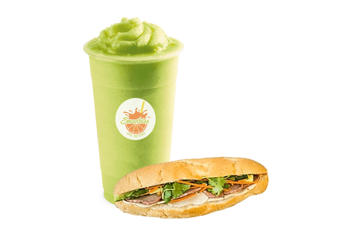 Vietnamese Sub (Banh Mi) and Small Smoothie