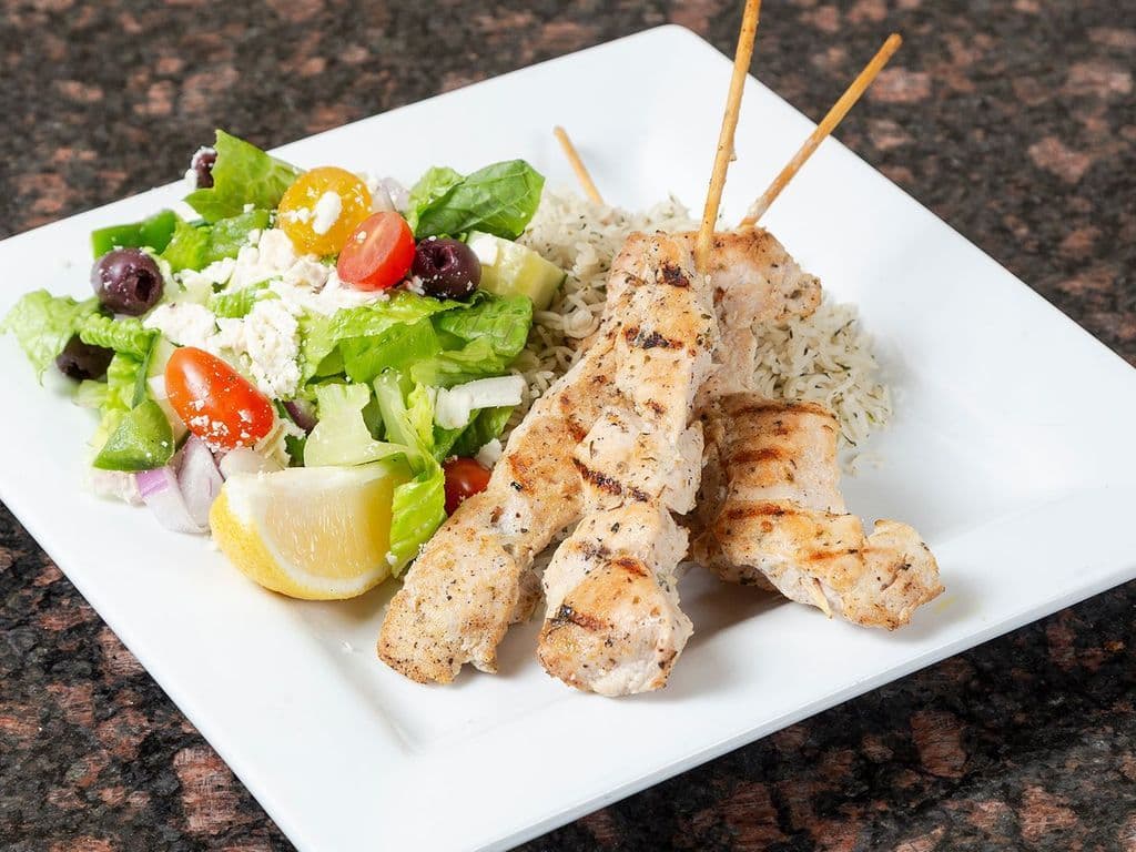 Chicken Souvlaki Dinner