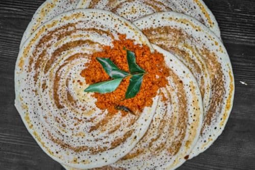 Dosi with Sambar and Chutney (10 pcs)