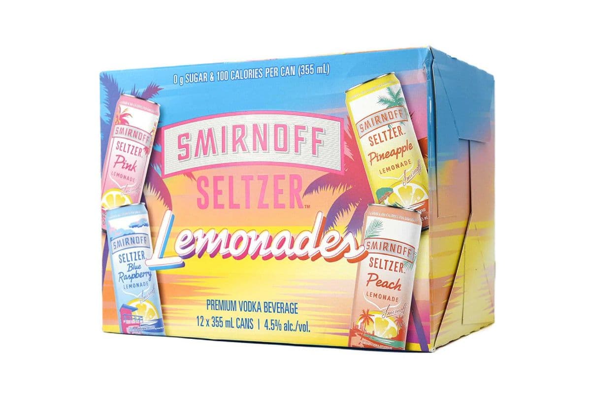 Smirnoff Seltzer Lemonade Variety-12PK (12 x 355ml)