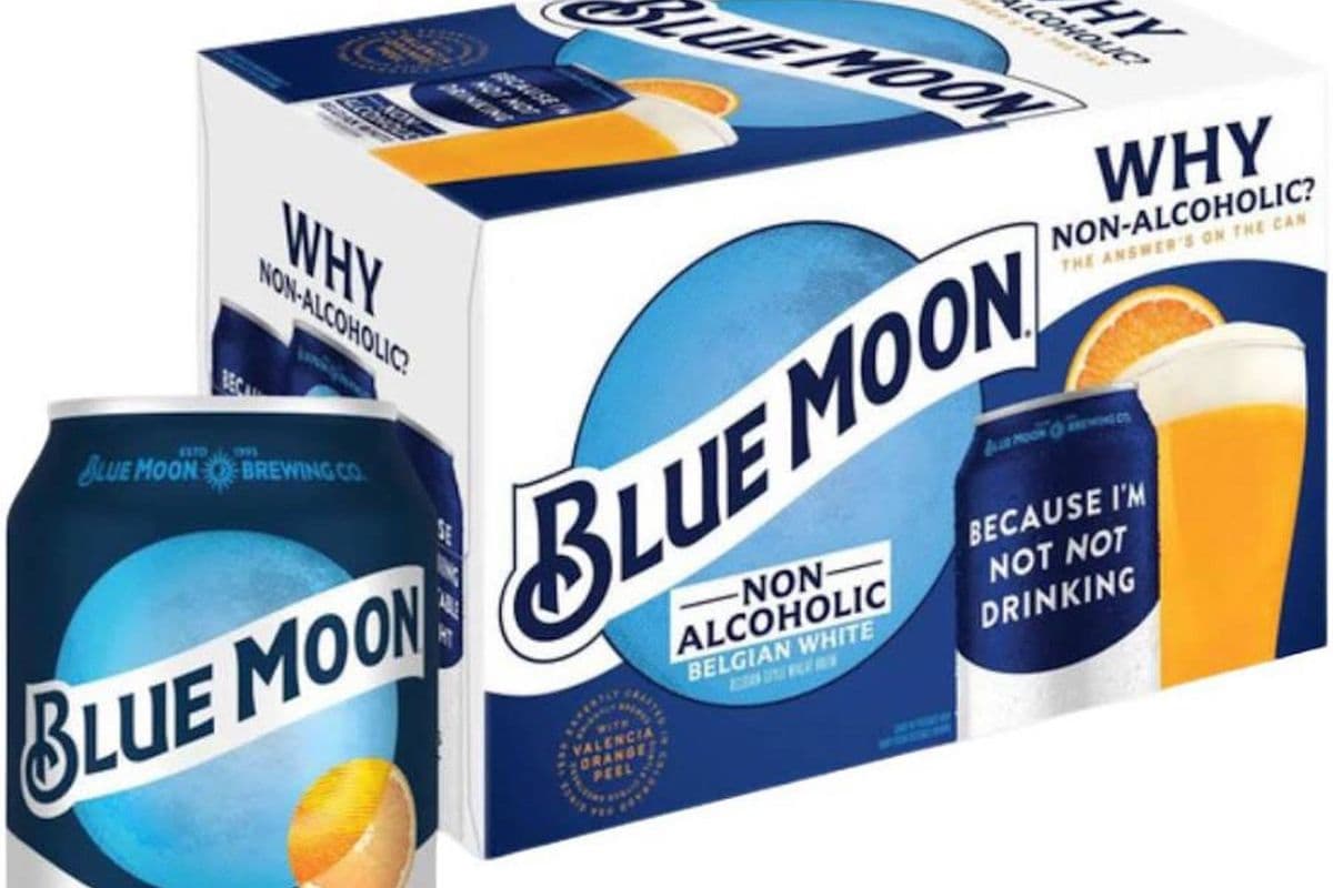 BLUE MOON NON ALCOHOLIC BEER 6 CANS (6 PACK)