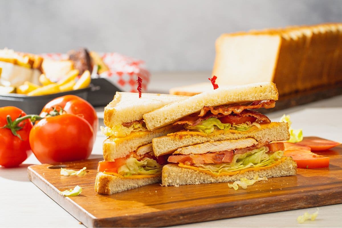 Toasted Three Decker Sandwich