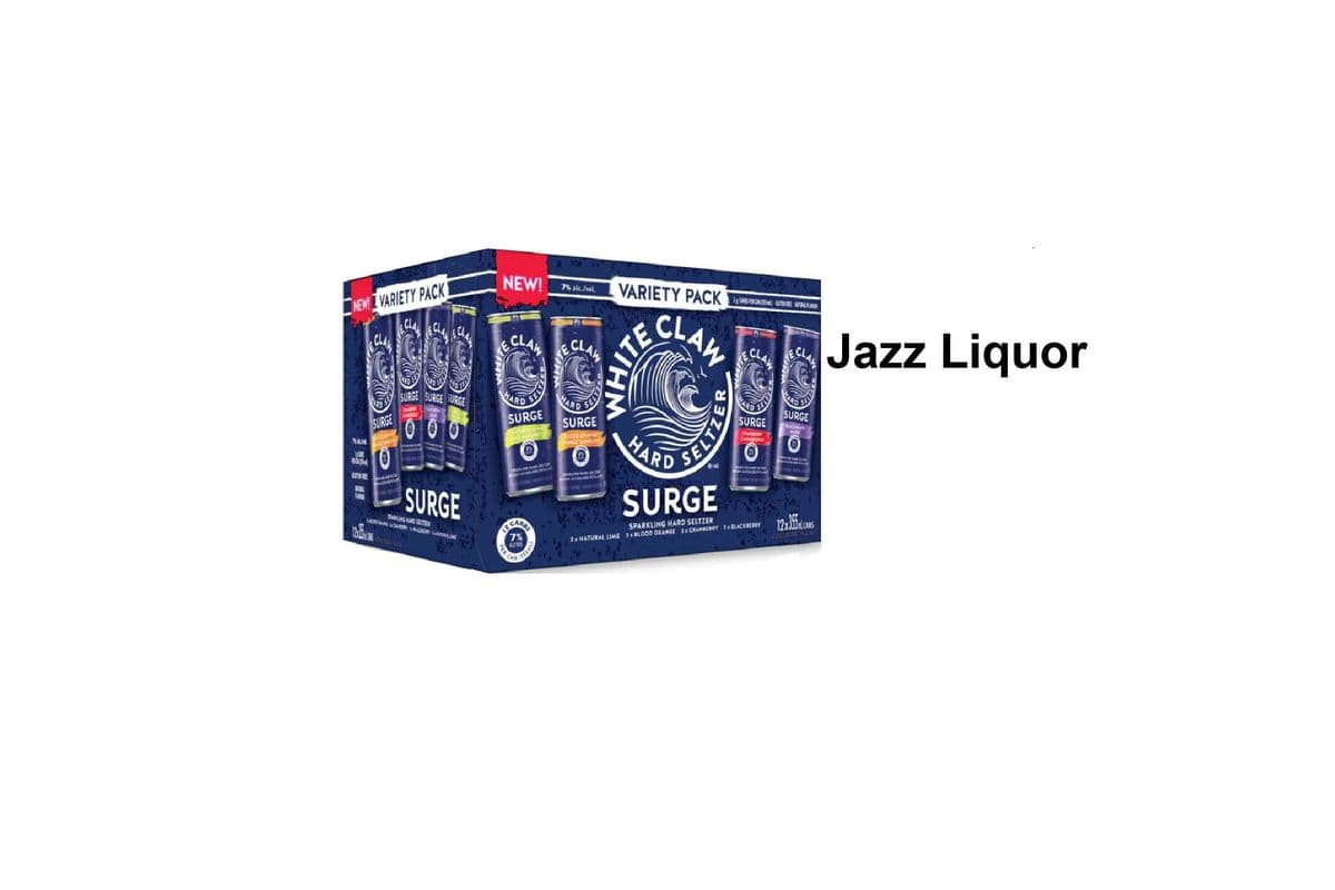 WHITE CLAW SURGE VARIETY PACK 12 CANS (1 x 12×355ML )
