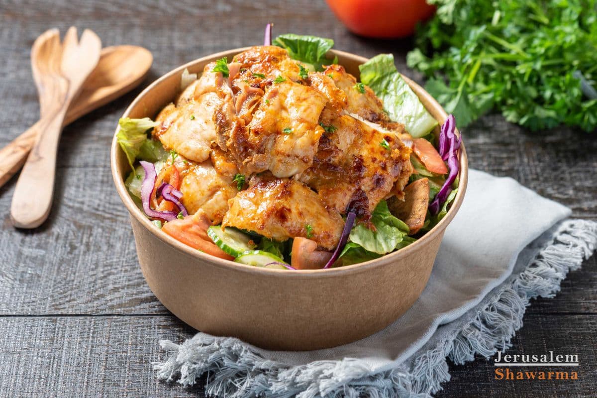 Chicken Shawarma Salad Bowl