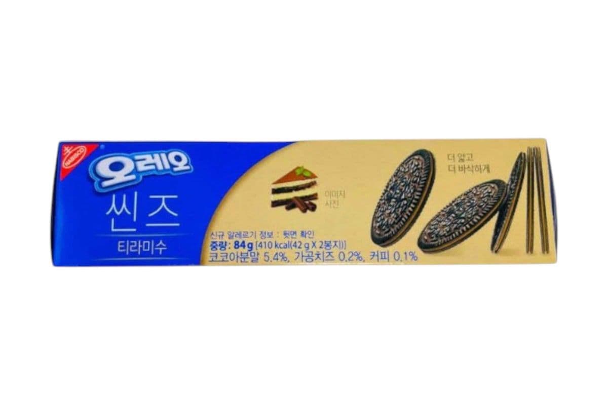 Oreo Thins Tiramisu Sandwich Biscuits Chinese (84gm) (205 Cal)