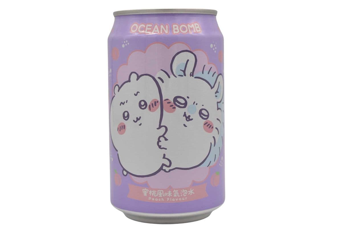 Momonga & Chiikawa Ocean Bomb.- Peach Flavor