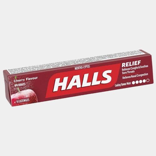 Halls Saveur cerise (9 pastilles) / Halls Cherry Flavour (9 lozenges)