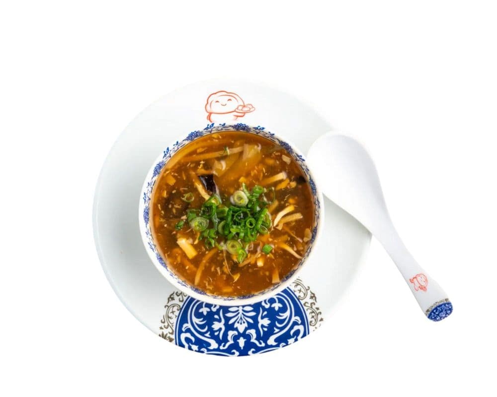 01.Hot & Sour Soup / Soupe aigre piquante/