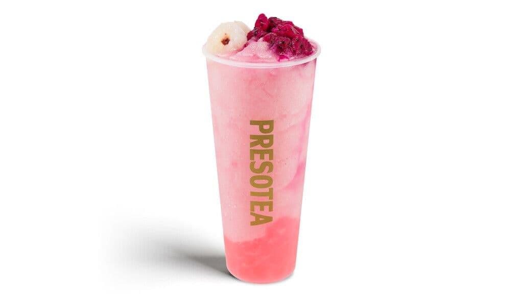 Sakura Dragon Fruit Lychee Slush / Frappé glacé litchi et fruit du dragon Sakura