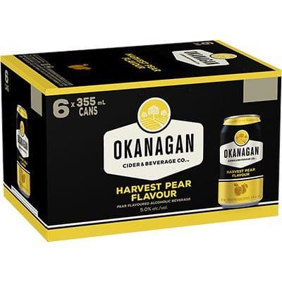 Okanagan Apple Ciders Harvest Pear, 6 x 355 ml