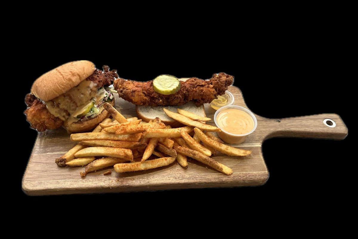 CHKN #2: 1 Tender & 1 Slider With Fries