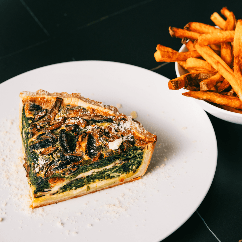 Quart de quiche aux épinards / Quarter of Spinach Quiche