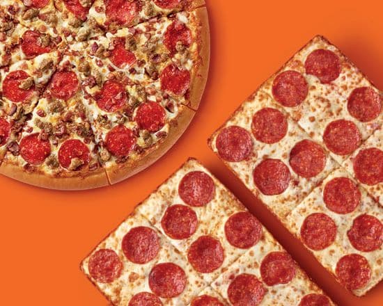 Detroit-Style DEEP!™ Dish Pepperoni Pizza and Medium 12" Pizza Bundled Special