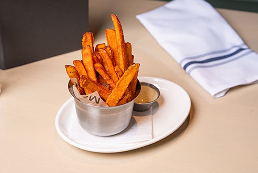 Sweet Potato Fries & Garlic Dip
