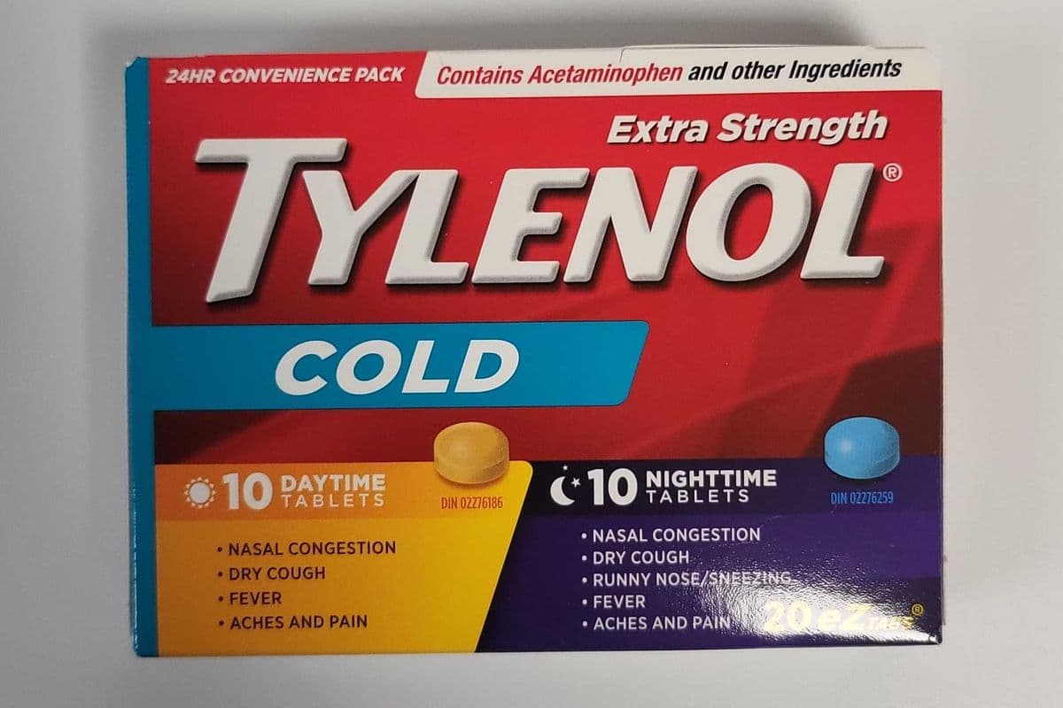 TYLENOL COLD EXTRA STRENGTH 20EZ TABS