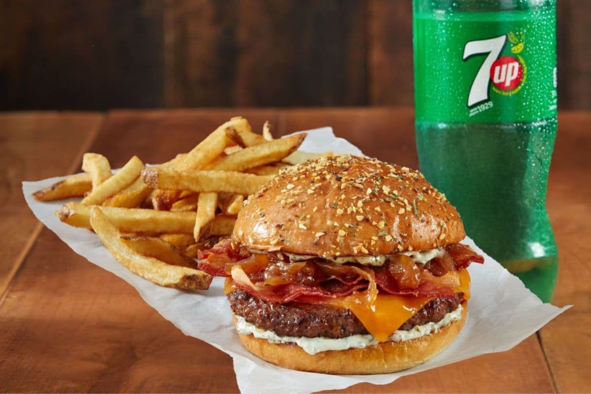 Garlic Flame Stack Burger Combo