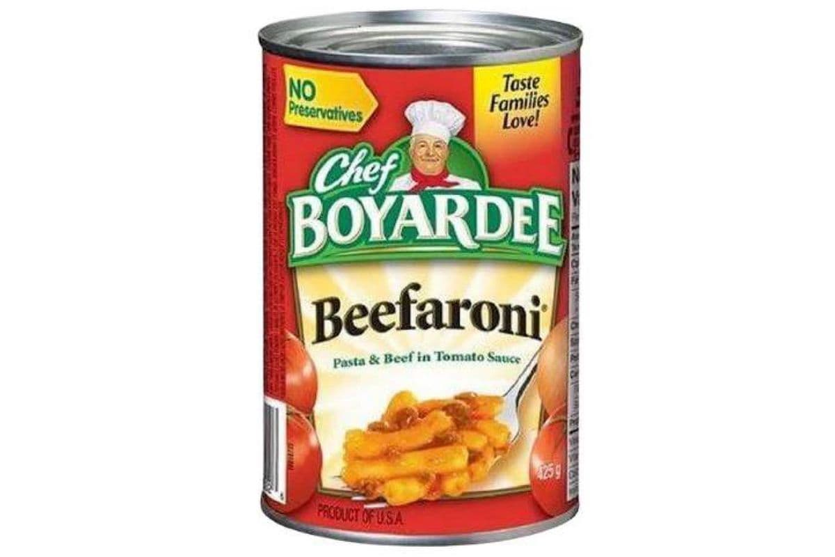 Chef Boyardee - Beefaroni - Pâtes et Boeuf en Sauce Tomate / Pasta & Beef in Tomato Sauce (425 g)