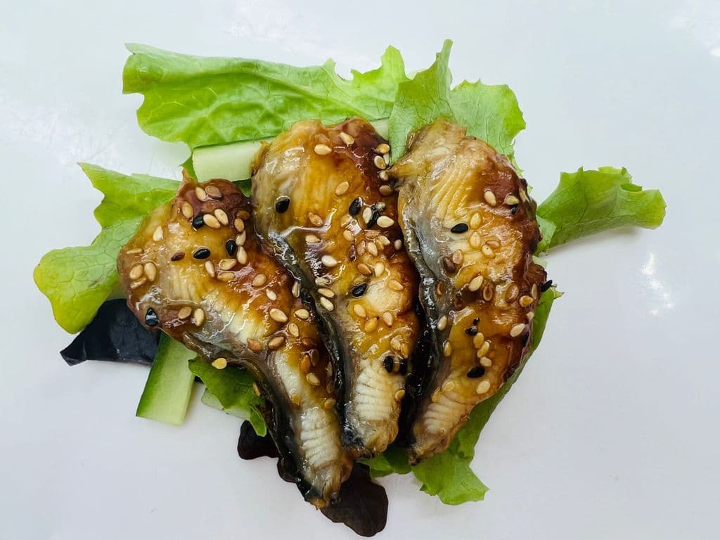 14S UNAGI Anguille Grillee/ Grilled Eel Sashimis (3MCX Sans Riz / Without Rice)