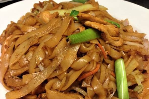 Ho Fun Wide Rice Vegetarian Noodles