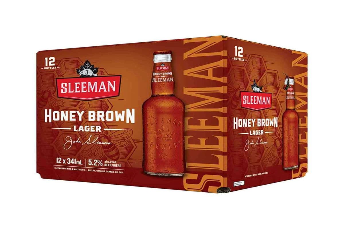 SLEEMAN HONEY BROWN 12 BOTTLES (12 x 341mL)
