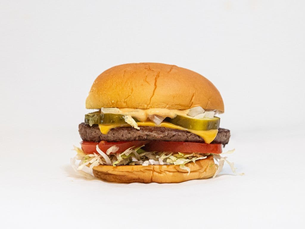 Impossible Veggie Cheeseburger