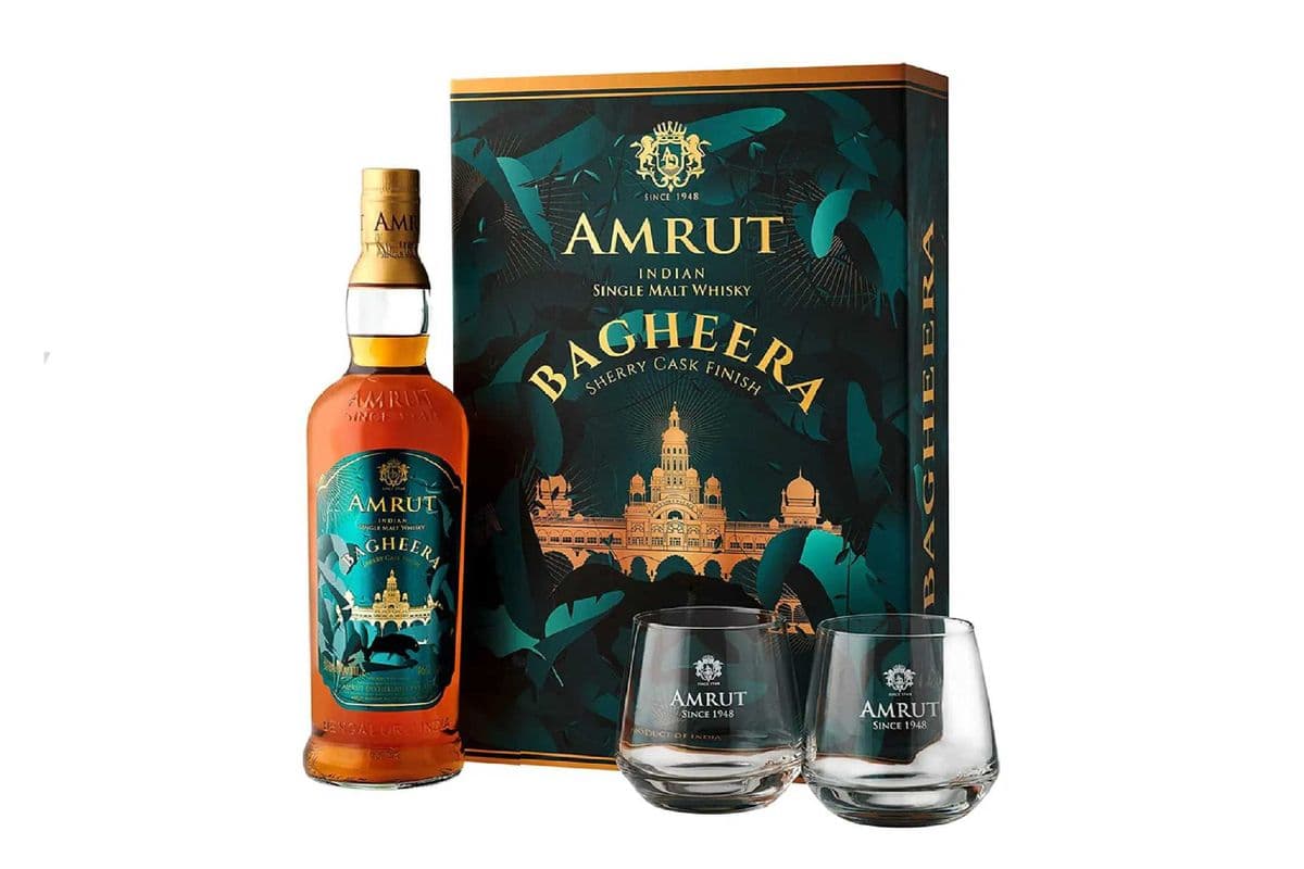 Amrut Bagheera Gift Pack Indian Single Malt-700ml (1 x 700ml)
