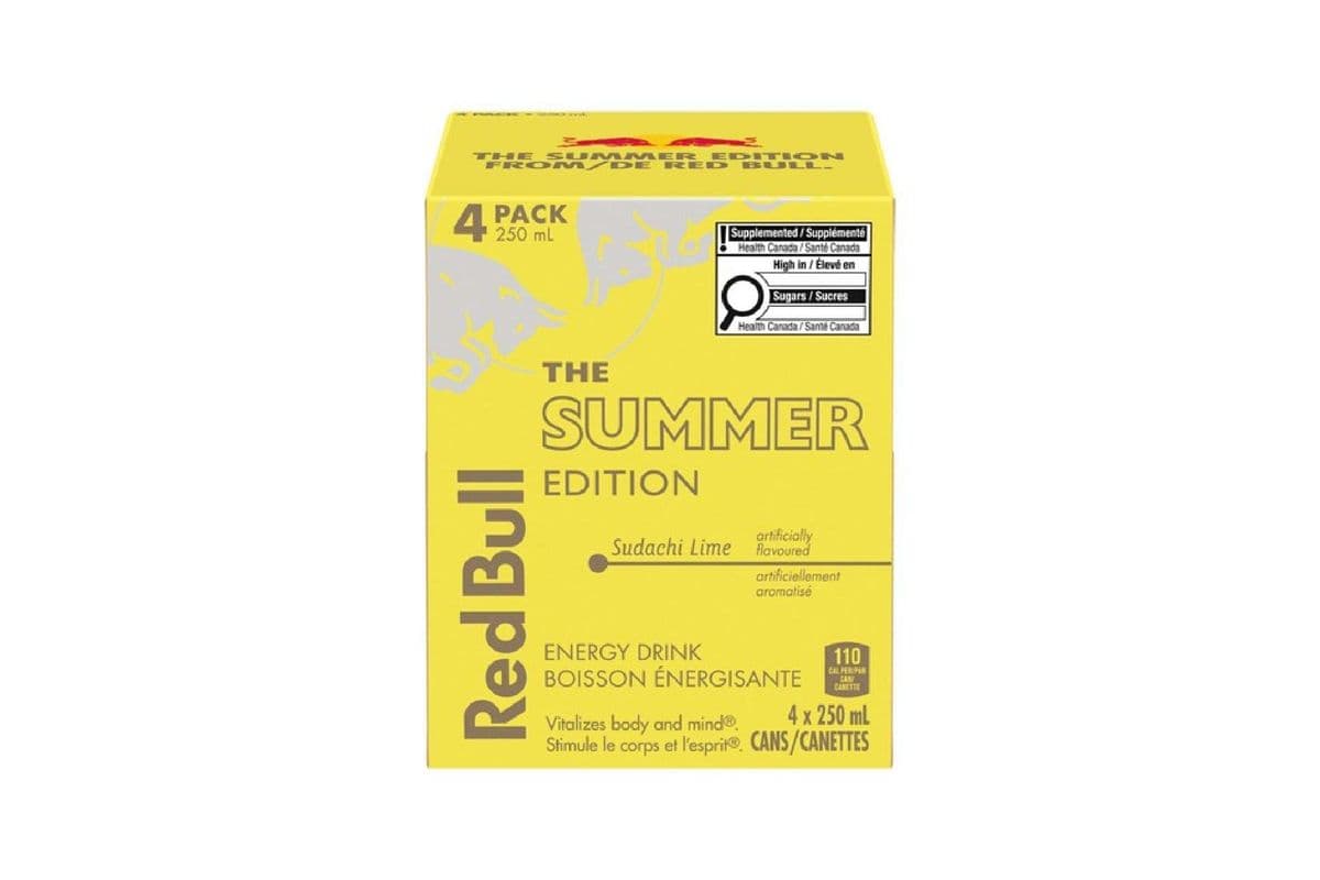 Red Bull Sudachi Lime Summer Edition 250 ml (4 Pack) 1425217