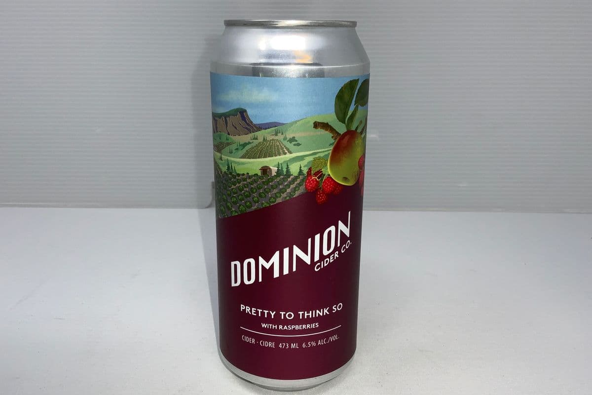 DOMINION CIDER CO -PRETTY TO THINK SO w/ RASP (1 x 473ml)