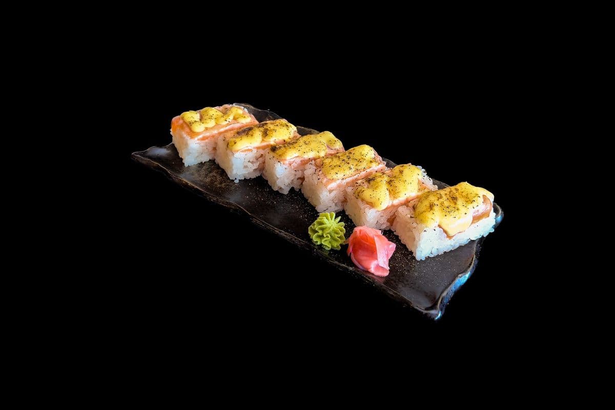 Aburi Salmon oshi sushi