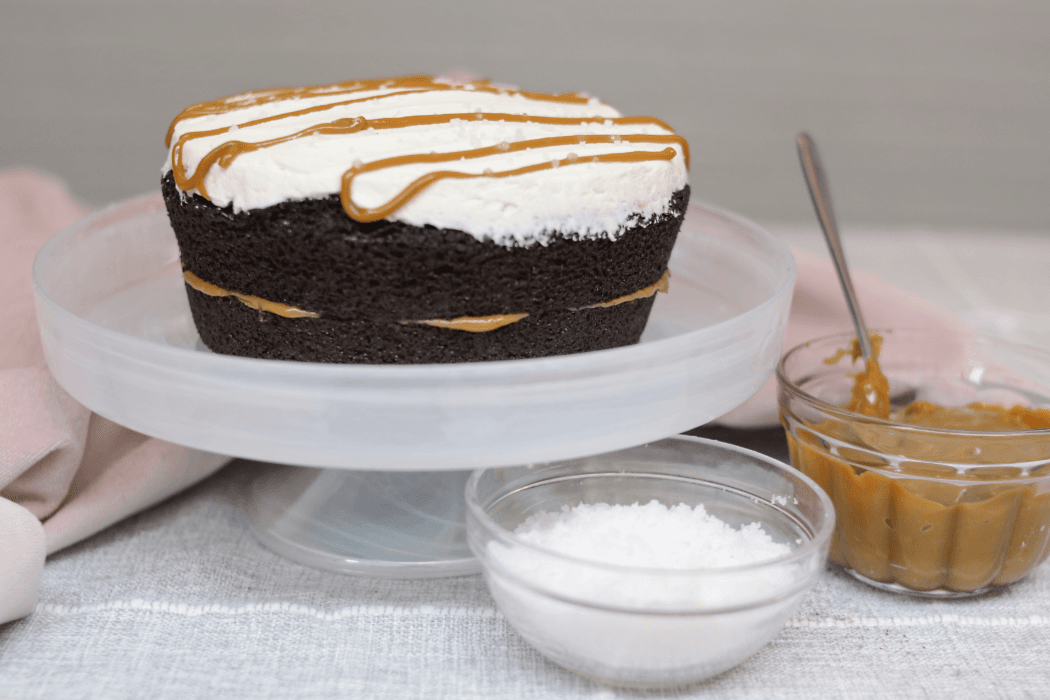 Gâteau Caramel fleur de sel / Caramel flower of salt cake