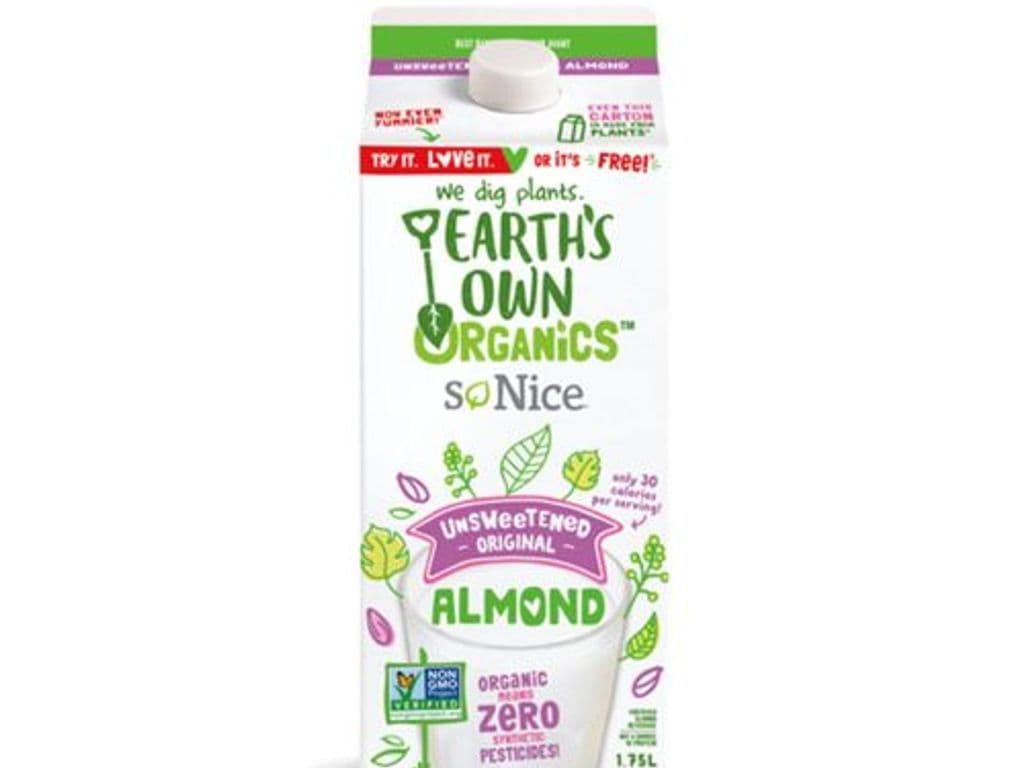 EARTH'S OWN SO NICE ALMOND MILK UNSWEETENED 1.75L