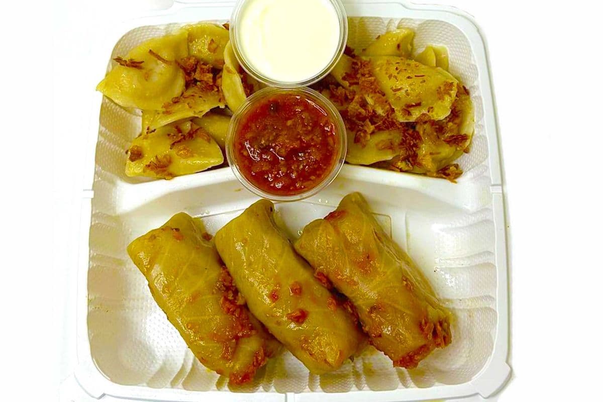 Perogies and Cabbage rolls Combo