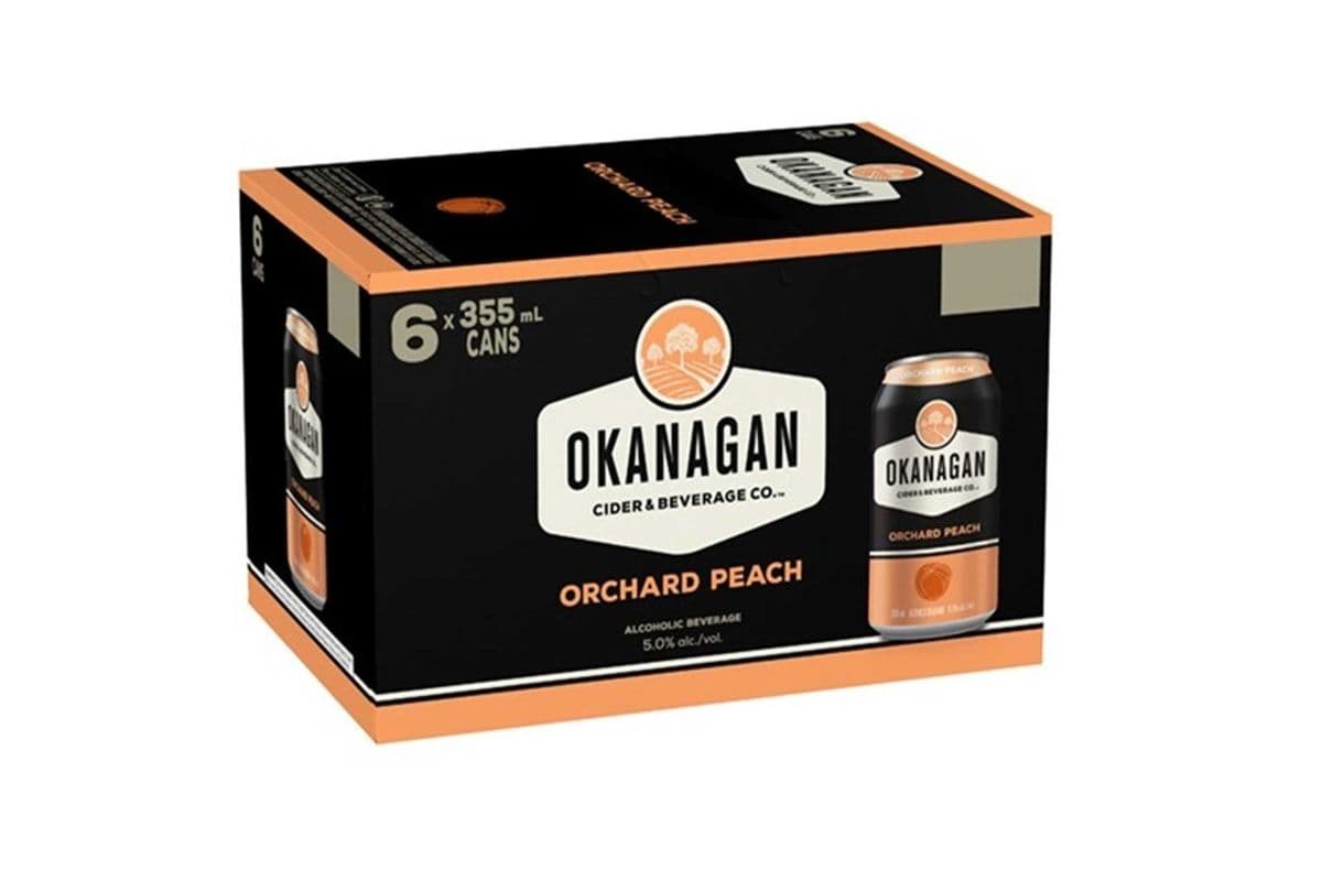 749515. OKANAGAN ORCHARD PEACH CIDER-CANS (1 x 6pc)