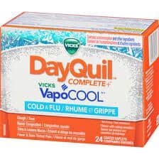 Vicks -DayQuil Complete Rhume et Grippe / Cold & Flue (24 caplets)