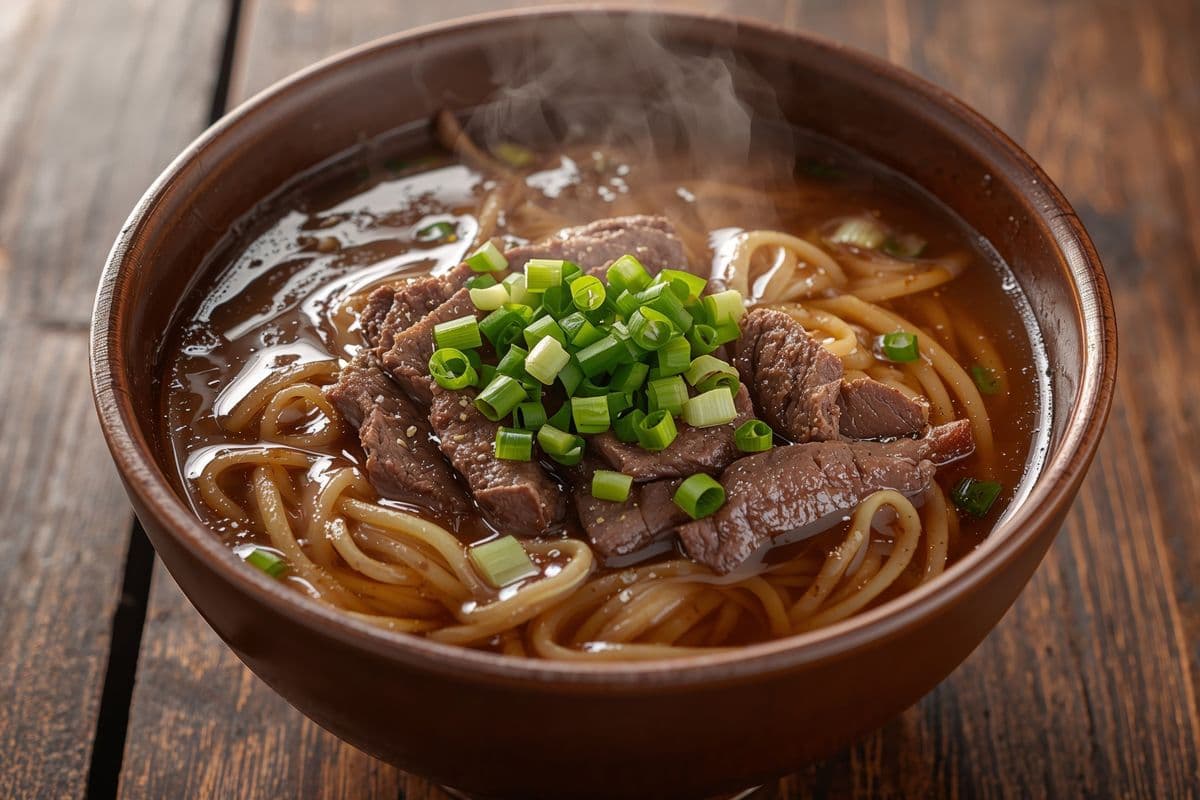 111. Beef Udon in Soup