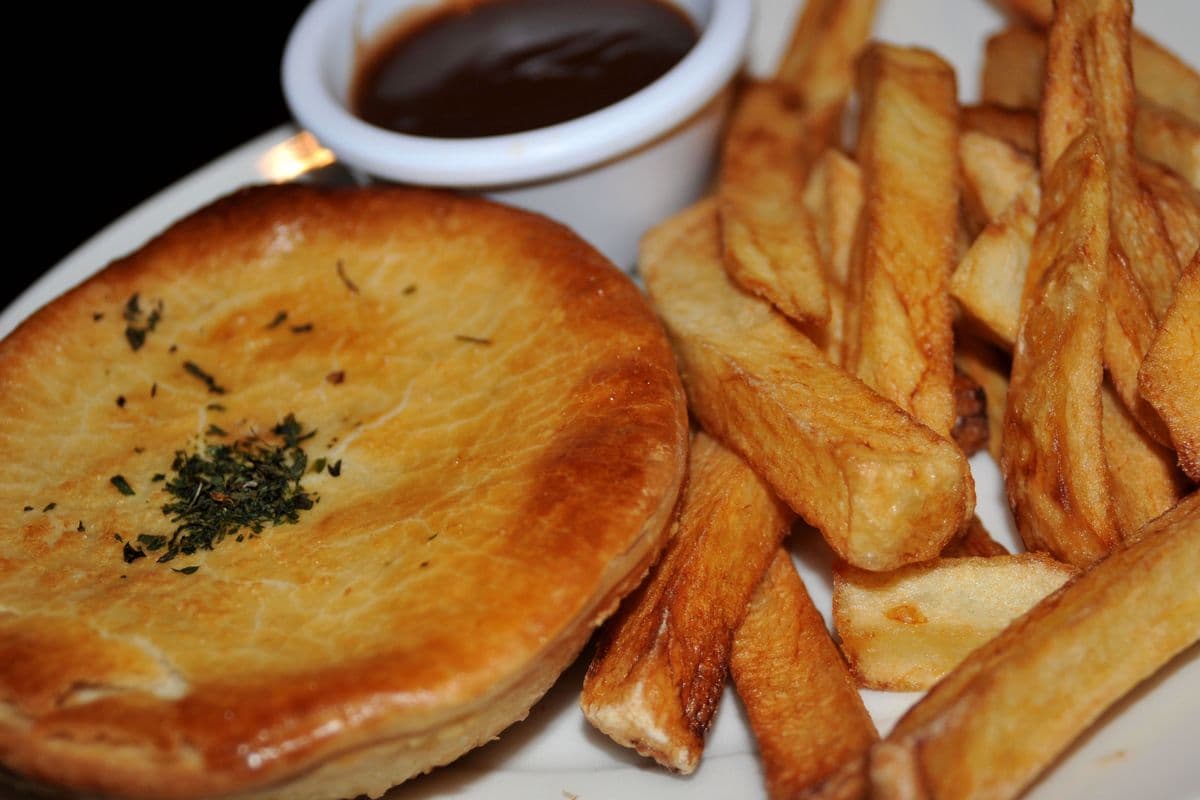 Chicken Pie and Chips