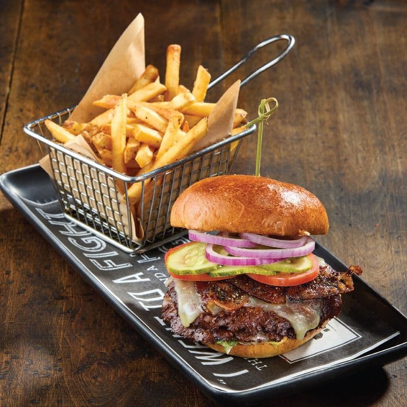 Maple Bacon & Cheddar Smash Burger Veggie