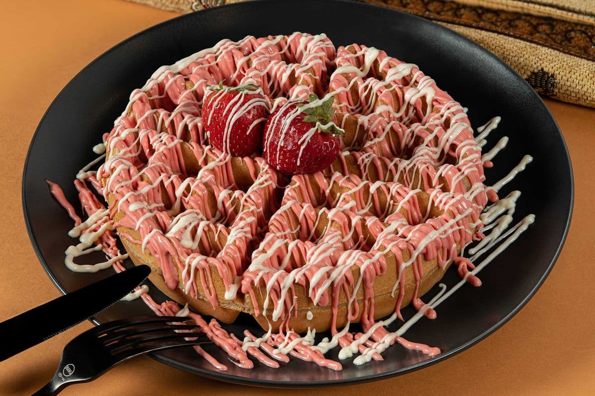 Strawberry Cheesecake Waffles