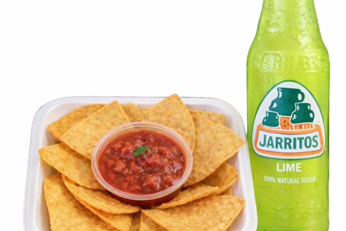 Chips and Dip With a Drink