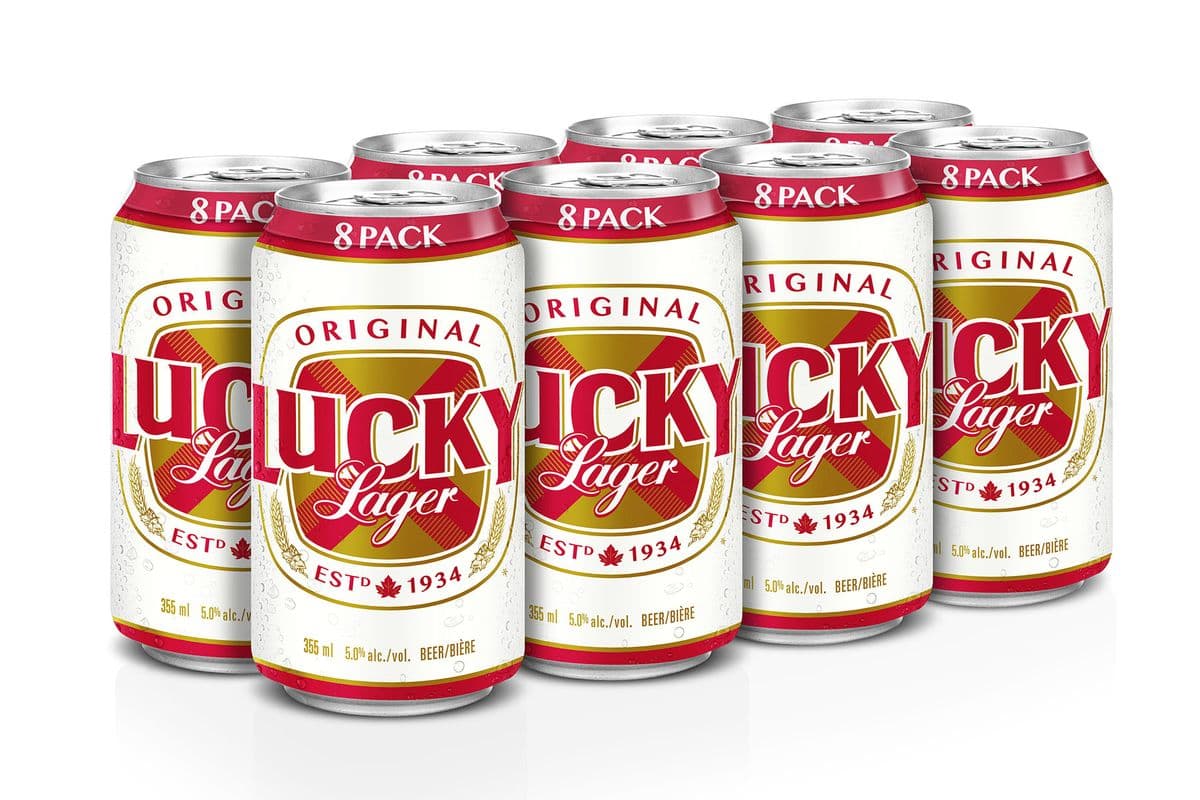 Lucky Lager (8 x 355 ml Cans)