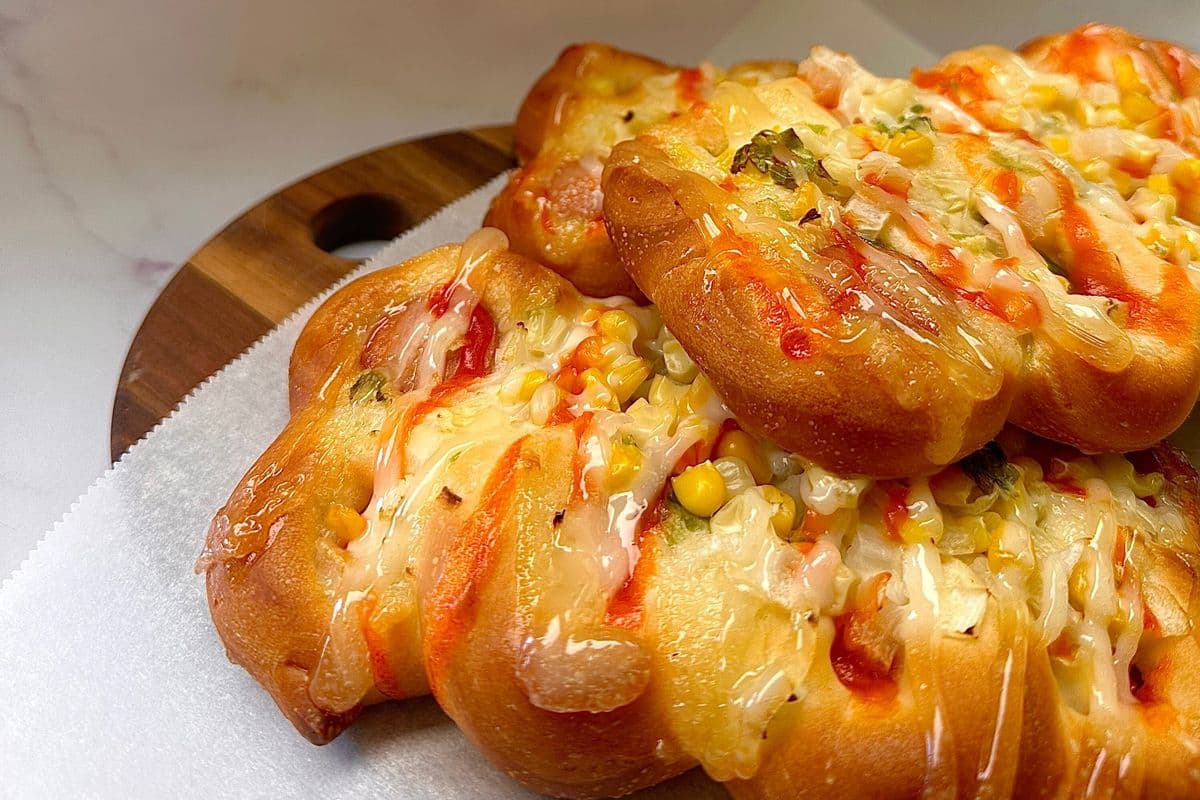 Sausage Bread with Corn