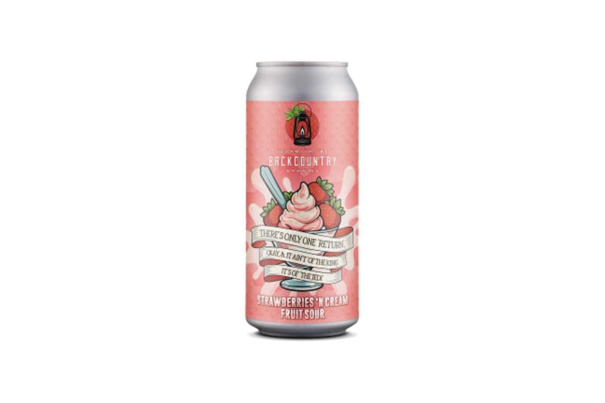Backcountry There's Only One Return.. Strawberries 'N Cream Fruit Sour (473ML) (1 x 473ML)