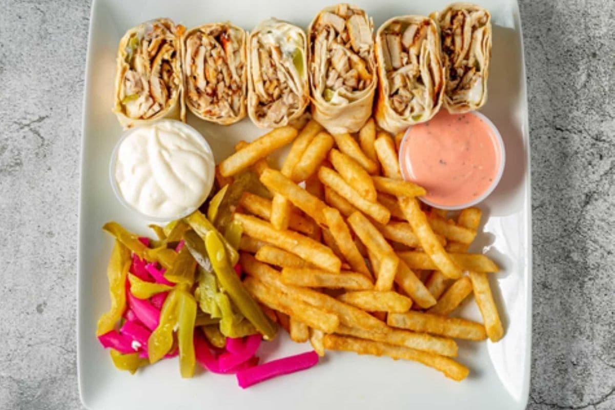 Saj Sandwich Meal (Sandwich and Fries)