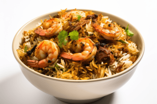 Biryani aux crevettes / Shrimp Biryani