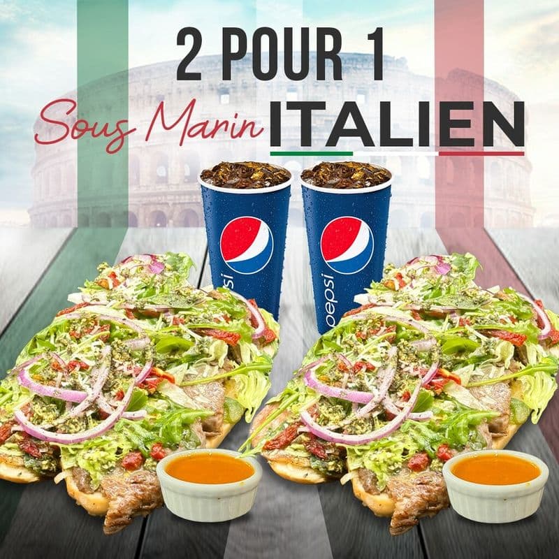 2 pour 1 - Sous Marin Italien