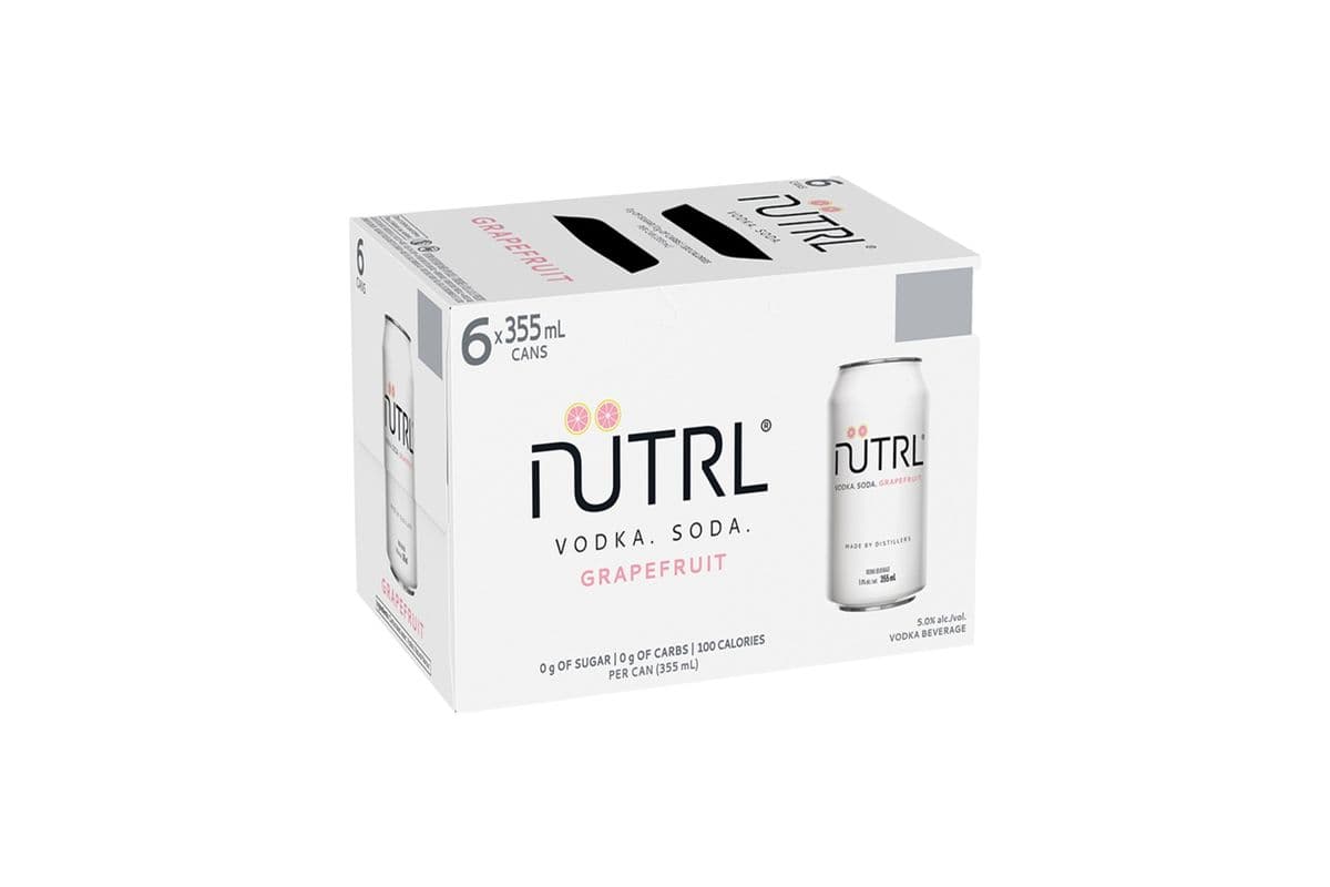 Nutrl Vodka Soda Grapefruit (6 x 355mL)